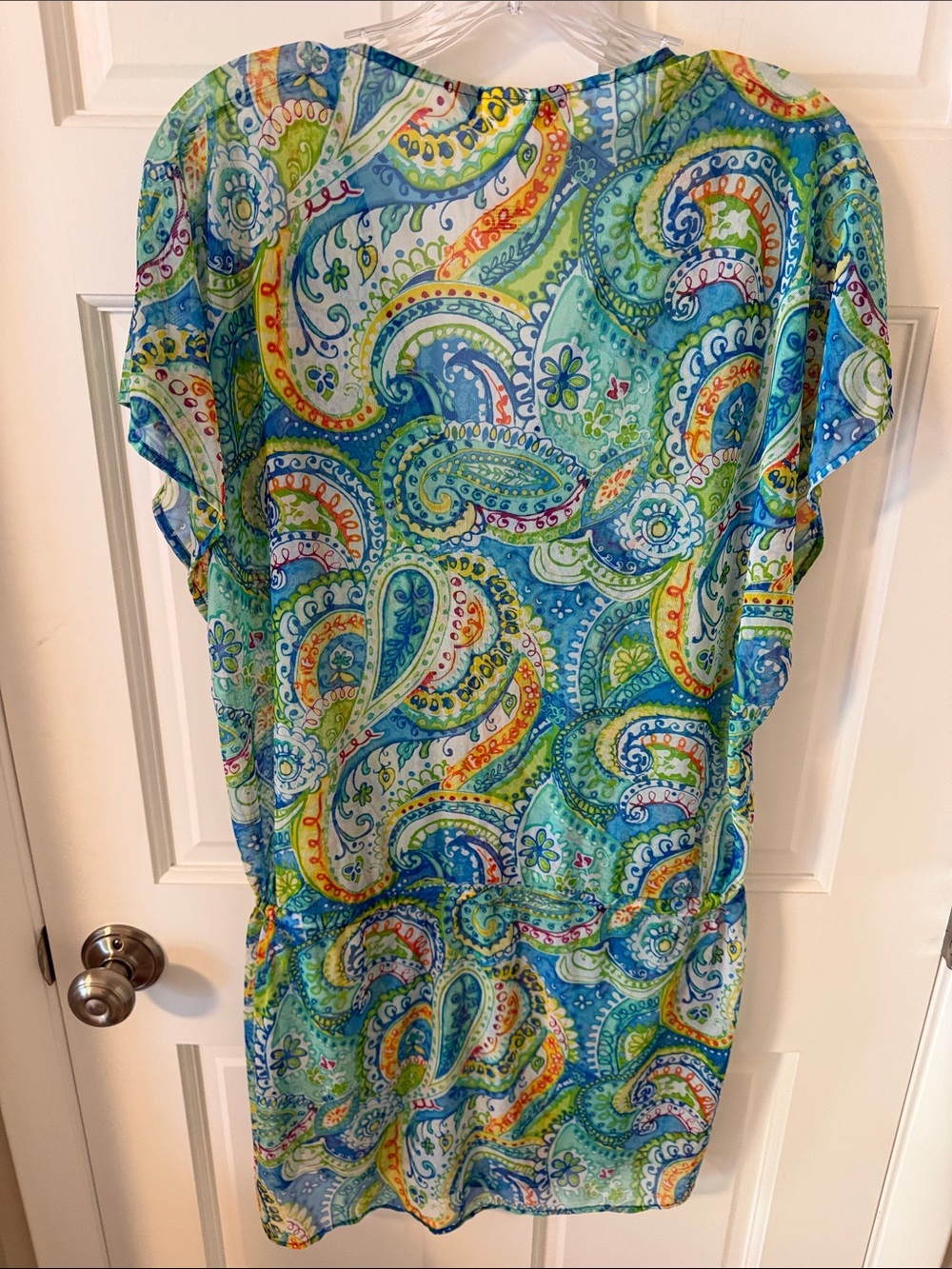 Lauren Ralph Lauren Carnivale Paisley Mesh Semi Sheer Swim Coverup Small - Picture 4 of 6